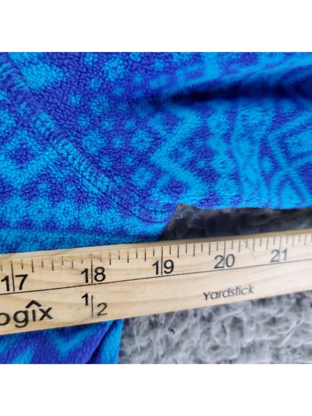 Old Navy Jacket Womens Large Blue Fleece Full Zip - Picture 6 of 8